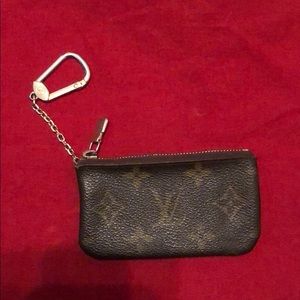 AUTHENTIC LOUIS VUITTON POUCH KEYCHAIN